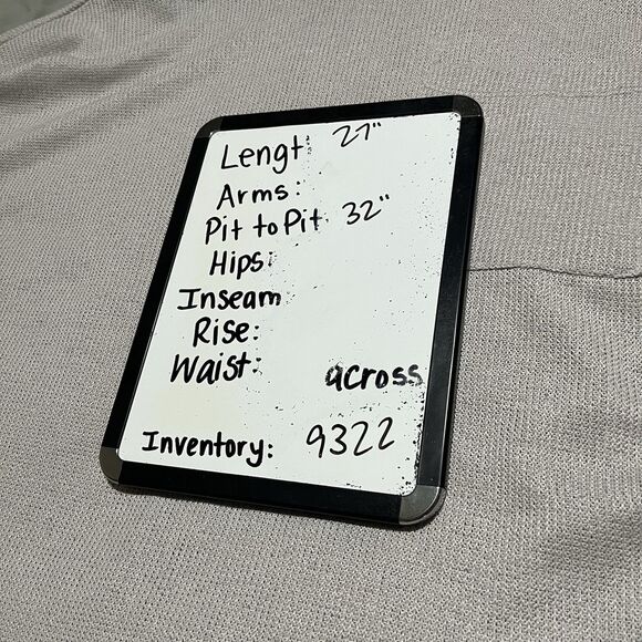 Talulah Gray Oversized Waffle Knit Boxy Crop Top Blouse Pocket Womens Size XL - Picture 10 of 10